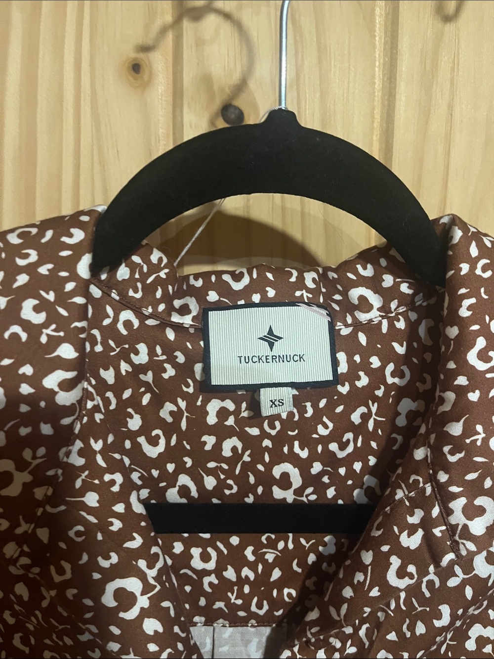Tuckernuck Brown Floral Leopard Sleeveless Mini Dress - Picture 2 of 4